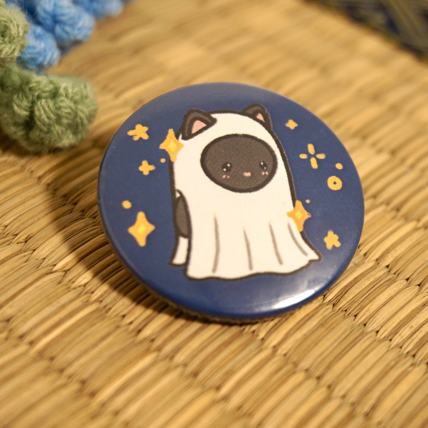 Ghost Sylvanian - Mini Pin Back Button