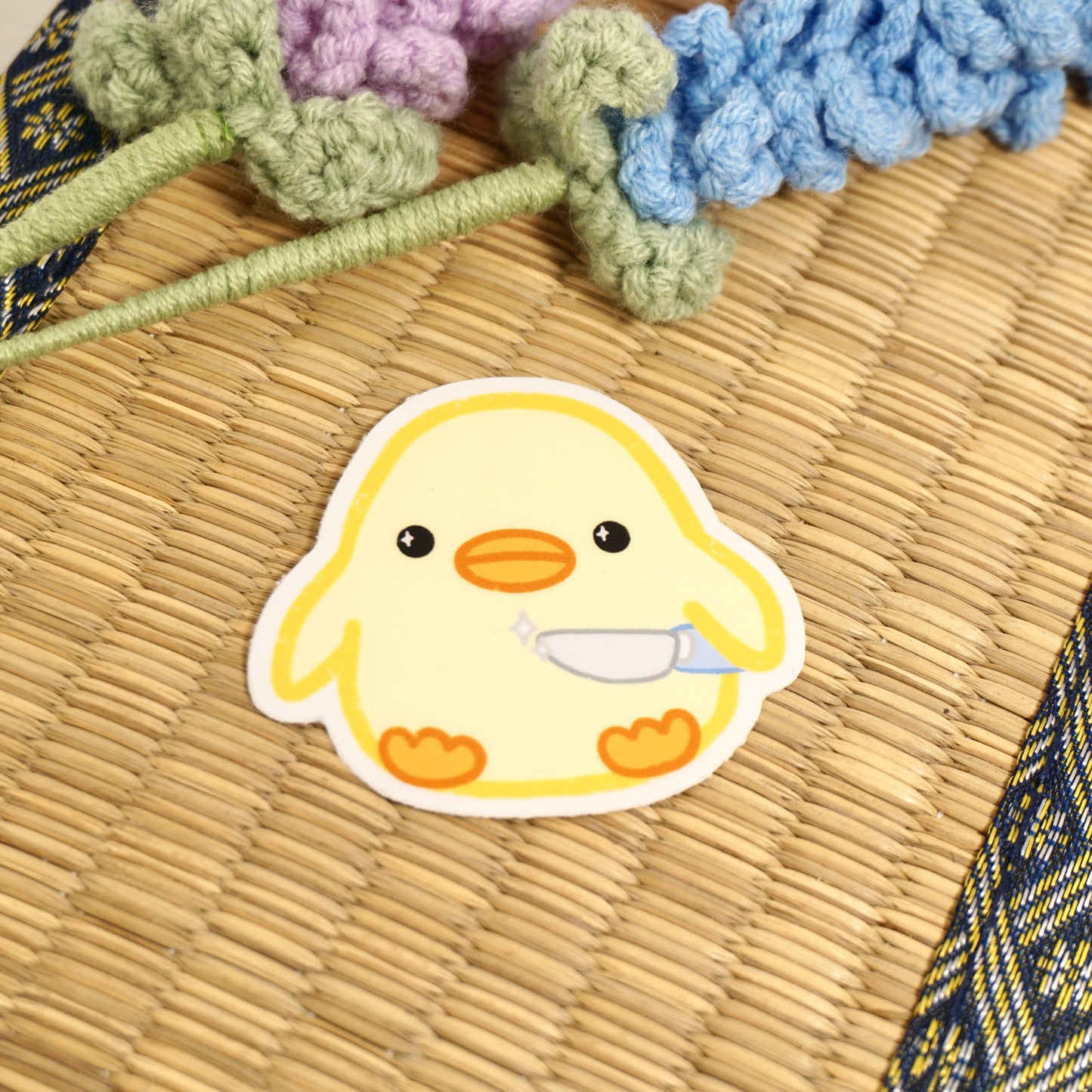 Chick with Knife - Sticker