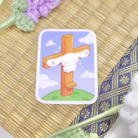 Crucification of Cinnamoroll - Sticker