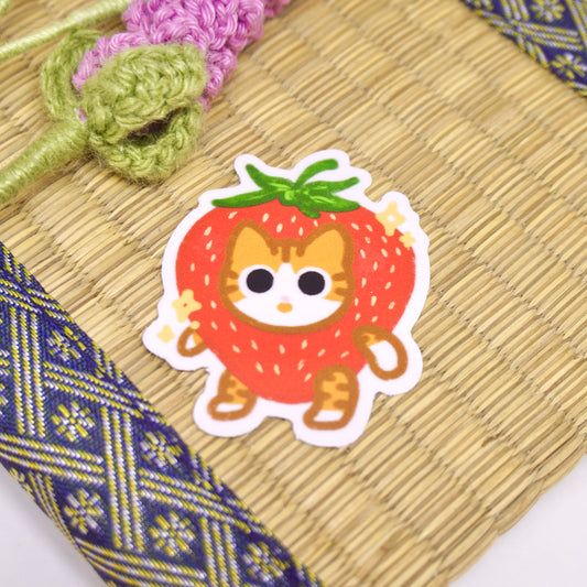 Strawberry cat - Sticker